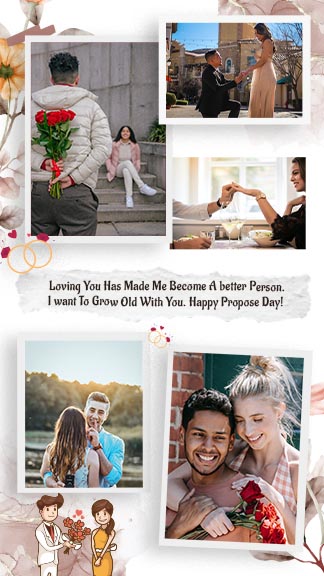 Happy Propose Day Photo College Story Template
