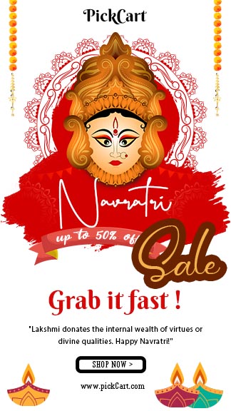 Navratri Shopping Offer Instagram Story Template