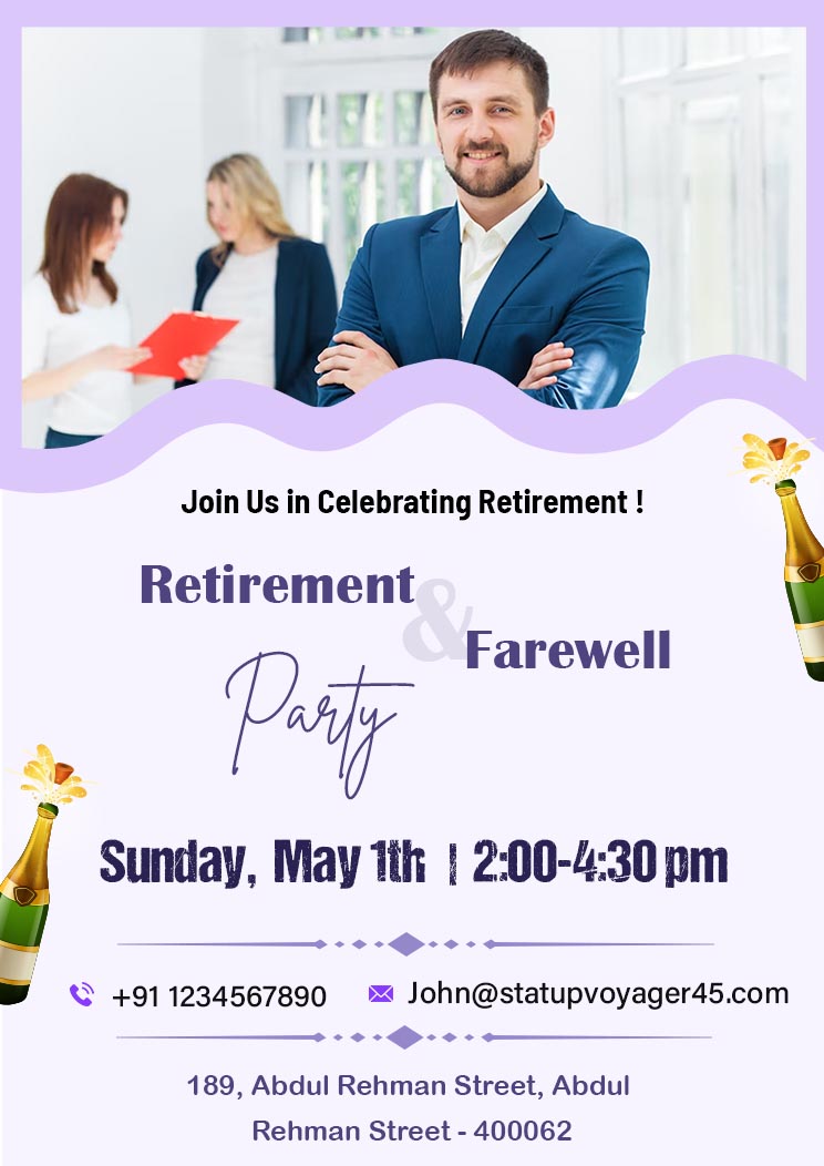 Retirement & Farewell Party Invitation