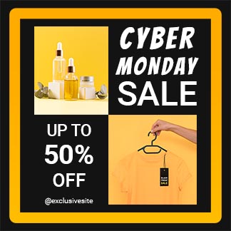 Free Cyber Monday Sale Instagram Post
