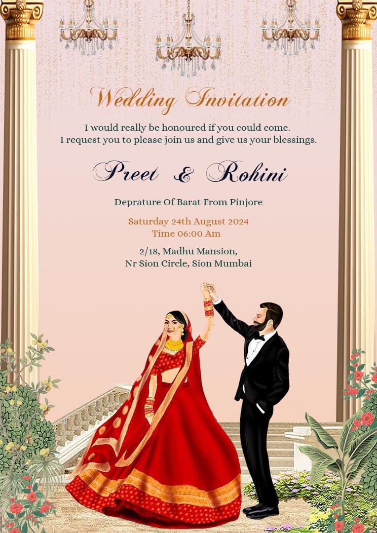 Wedding Invitation Traditional Template