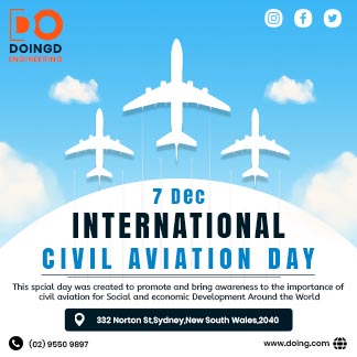 Simple International Civil Aviation Day Post