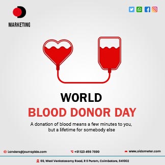 Simple World Blood Donor Day Daily Branding Post