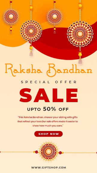 Raksha Bandhan Sale Decorative Instagram Story