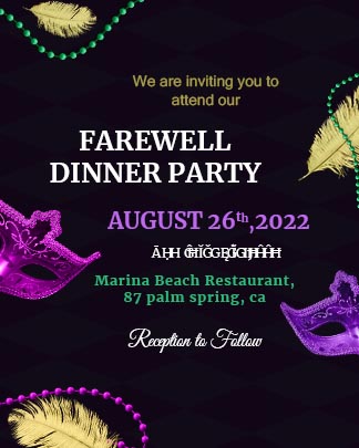 Farewell Party Invitation Story Template Free
