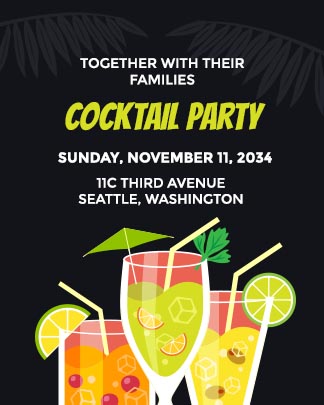 Cocktail Party Invitation Card