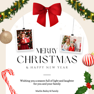 Merry Christmas Greeting Social Media Post