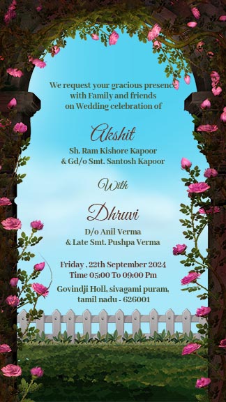 Traditional Wedding Invitation Story Template