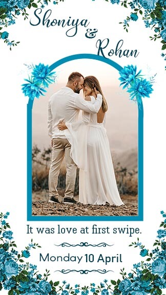 Beautiful Save The Date Instagram Story Template