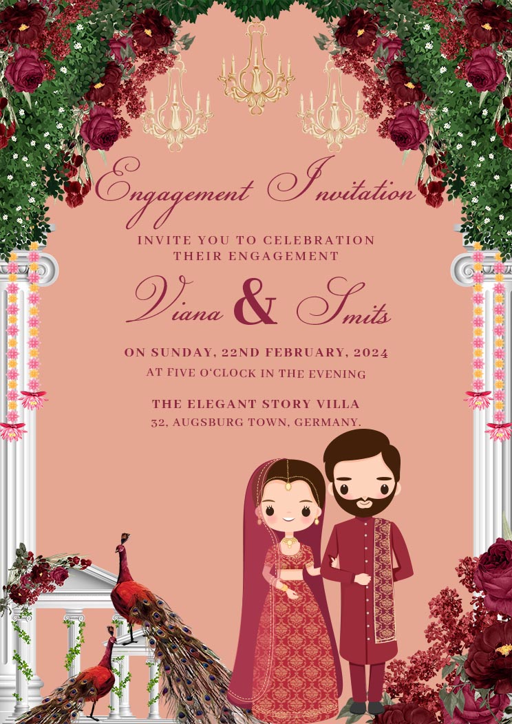 Engagement Ceremony Card 