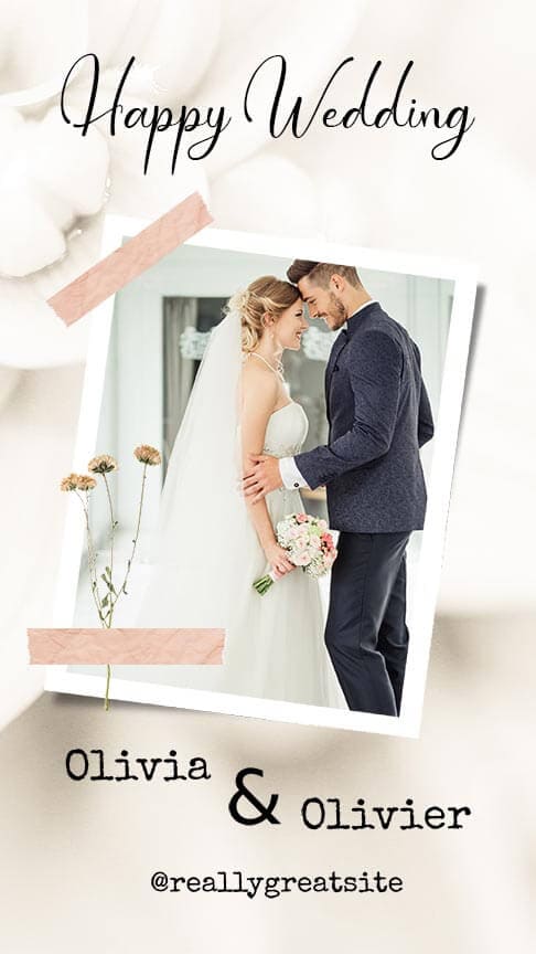 Download Happy Wedding Instagram Story Template