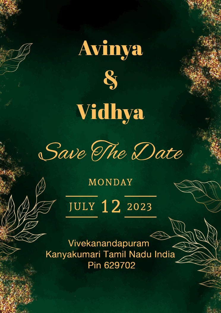 Indian Save The Date Wedding Invitation Card