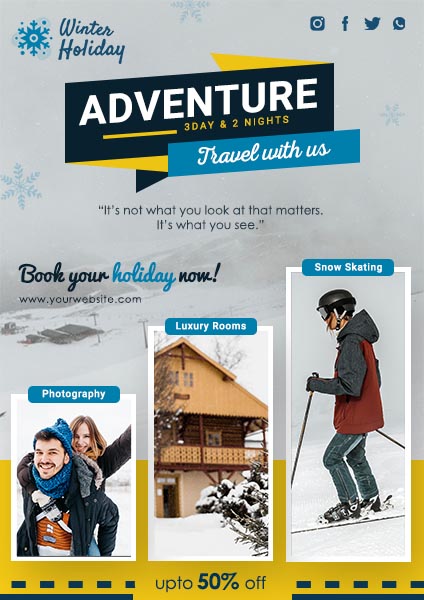 Holiday Travel Offer Flyer Template
