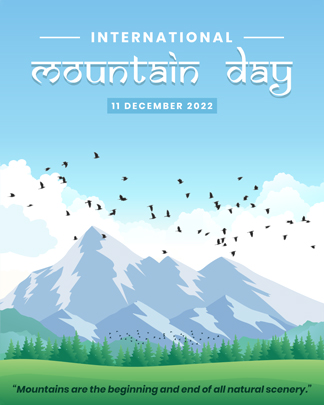 Free International Mountain Day Social Media Post