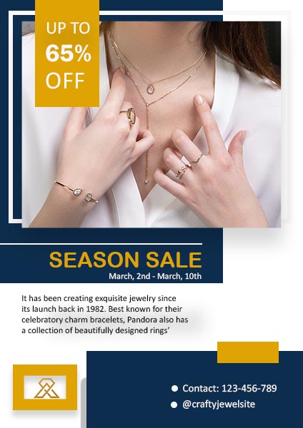 Jewelry Season Sale Poster