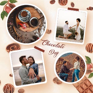 Chocolate Day Instagram Photo Collage Post