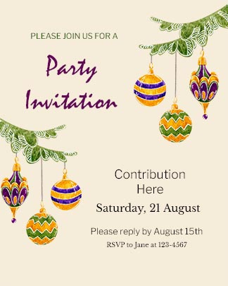 Free Celebration Party Invitation Portrait Flyer