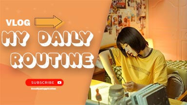 Daily Routine Vlog Youtube Thumbnail