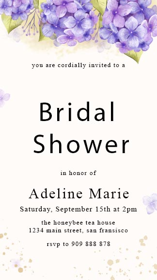 Bridal Shower Invitation Instagram Story Template