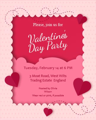 Creative Valentine's Day Party Instagram Post Template