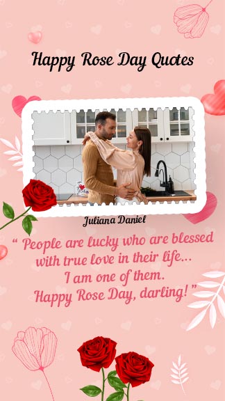 Happy Rose Day Quote Template