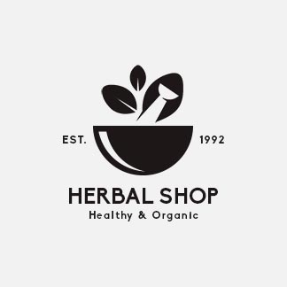 Herbal Pharmacy Shop Logo