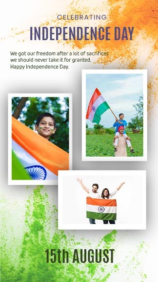 Happy Independence Day Photo Collage Template