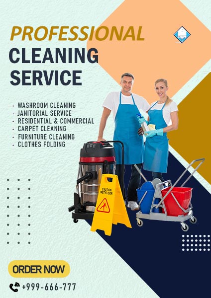 Cleaning Service Business Flyer Template