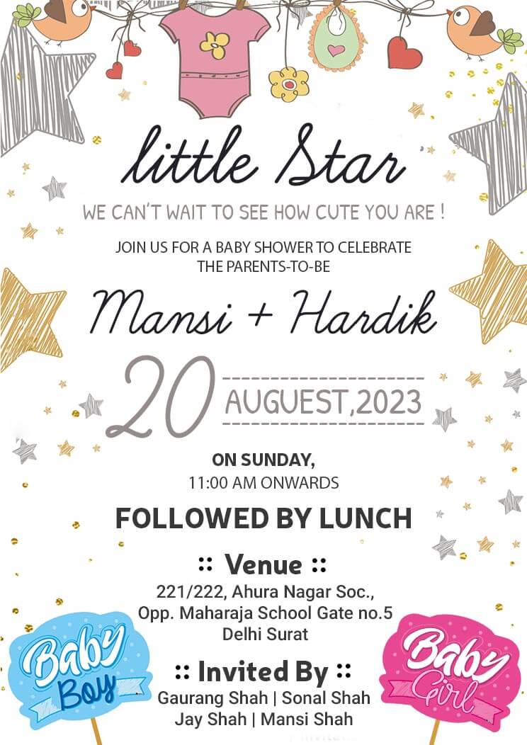 Free Baby Shower Invitation Card Download