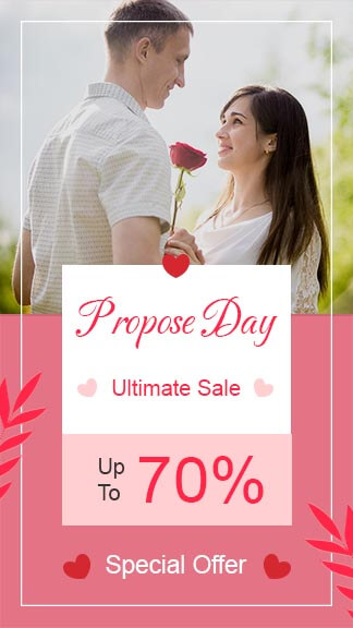 Propose Day Sale Instagram Story Template