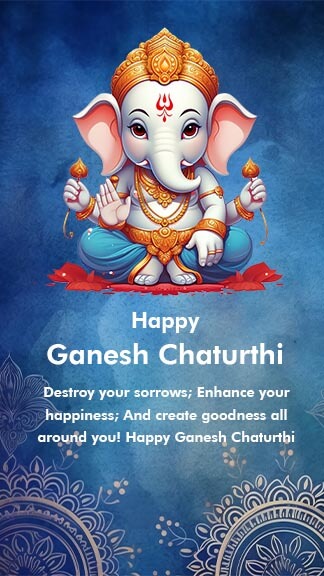 Ganesh Chaturthi Quotes Instagram Template