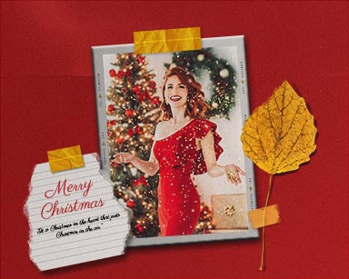 Free Christmas Photo Collage Story Template